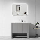 MK 900x460x860mm Grey Floor Standing Vanity with Ceramic Basin - NZHomeware