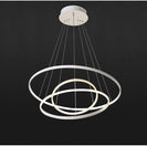 Modern LED Light with Flexible Design: Circular 3 Rings White - NZHomeware