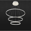 Modern LED Light with Flexible Design: Circular 3 Rings White - NZHomeware