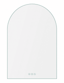 600x900mm Arched LED Wall Mirror with Bluetooth Speaker Dimister Touch Switch 3 Colours Lighting - NZHomeware