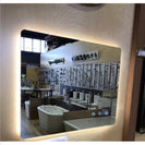 750x600mm Rectangle LED Mirror with Motion Sensor Demister Switch Backlit Touch Switch 3 Colours Lighting Frameless - NZHomeware