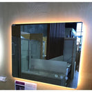750x600mm Rectangle LED Mirror with Motion Sensor Demister Switch Backlit Touch Switch 3 Colours Lighting Frameless - NZHomeware