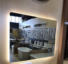 750x600mm Rectangle LED Mirror with Demister Backlit Touch Switch 3 Colours Lighting Frameless PC Back Lampshade - NZHomeware