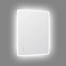 750x600mm Rectangle LED Mirror with Motion Sensor Auto On Demister Touch Switch 3 Colours Lighting on Rim Frameless PC Lampshade - NZHomeware