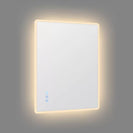 750x600mm Rectangle LED Mirror with Motion Sensor Auto On Demister Touch Switch 3 Colours Lighting on Rim Frameless PC Lampshade - NZHomeware