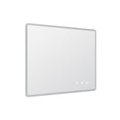 900x750mm Rectangle LED Mirror with Motion Sensor Auto On Demister 3 Colours Lighting on Rim Frameless - NZHomeware