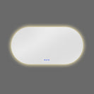 1200x700mm Backlit Led Mirror Oblong Racetrack Motion Sensor Demister Touch Sensor Switch - NZHomeware