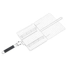 Multi Purpose Portable BBQ Grill Basket Removable Dividers & Foldable Handle - NZHomeware