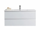 NELSON 1000X460X580MM PLYWOOD WALL HUNG VANITY - GLOSS WHITE WITH CERAMIC TOP - NZHomeware