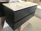 NELSON 1200X460X580MM PLYWOOD WALL HUNG VANITY - BLACK WITH CERAMIC TOP - NZHomeware