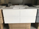 NELSON 1500X460X580MM PLYWOOD WALL HUNG VANITY - GLOSS WHITE WITH CERAMIC TOP - NZHomeware