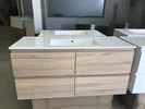 NELSON 1500X460X580MM PLYWOOD WALL HUNG VANITY - LIGHT OAK WITH CERAMIC TOP - NZHomeware