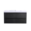 NELSON 600X460X580MM PLYWOOD WALL HUNG VANITY - BLACK WITH CERAMIC TOP - NZHomeware