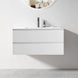 NELSON 900X460X580MM PLYWOOD WALL HUNG VANITY - GLOSS WHITE WITH CERAMIC TOP - NZHomeware