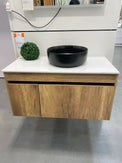 BC13 1200mm Plywood Wall Hung Vanity - Oak Finish - NZHomeware
