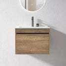 BC13 600MM Plywood Wall Hung Vanity - Oak Finish - NZHomeware