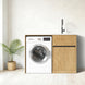 1200MM Laundry Station with Engineered Stone Top and Stainless Steel Sink - Light Oak - NZHomeware