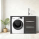 1300MM Dark Oak Laundry Tub - Plywood Cabinet&Marble Bench with Sink - NZHomeware