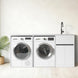 1800mm White Laundry Tub Plywood Cabinet with Engineered Bench & Stainless Steel Sink - NZHomeware