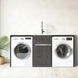 1800MM Dark Oak Laundry Tub– Plywood Construction, Stainless Steel Sink & Bench Top - NZHomeware