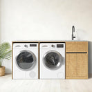 1800mm Laundry Tub - Plywood Cabinet with Stone Bench & Steel Sink - NZHomeware