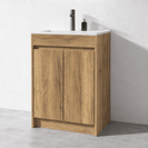 SM 600mmx360mmx850mm Plywood Slim Floor Standing Vanity with Ceramic Basin - NZHomeware