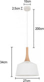 Nordic Style White Pendant Light 270mm - NZHomeware