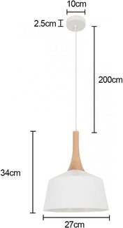 Nordic Style White Pendant Light 270mm - NZHomeware