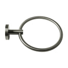 Norico Round Gunmetal Grey Hand Towel Ring Wall Mounted - NZHomeware