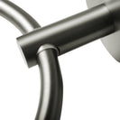Norico Round Gunmetal Grey Hand Towel Ring Wall Mounted - NZHomeware
