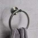 Norico Round Gunmetal Grey Hand Towel Ring Wall Mounted - NZHomeware