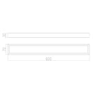 Omar 600mm Brushed Yellow Gold Single Towel Rails - NZHomeware