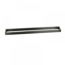 Omar 600mm Gunmetal Grey Single Towel Rails - NZHomeware