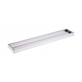 Omar Brushed Nickel Double Towel Rails 600mm - NZHomeware