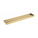Omar Brushed Yellow Gold Double Towel Rails 600mm - NZHomeware