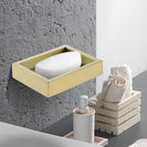 Omar Brushed Yellow Gold Soap Dishes Holder - NZHomeware