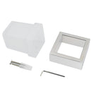Omar Chrome and White Toothbrush Holder Tumbler Holder - NZHomeware