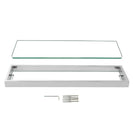 Omar Chrome Glass Shelf Shower Shelves 520mm - NZHomeware