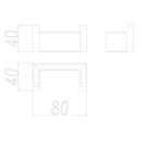 Omar Chrome Robe Hook - NZHomeware
