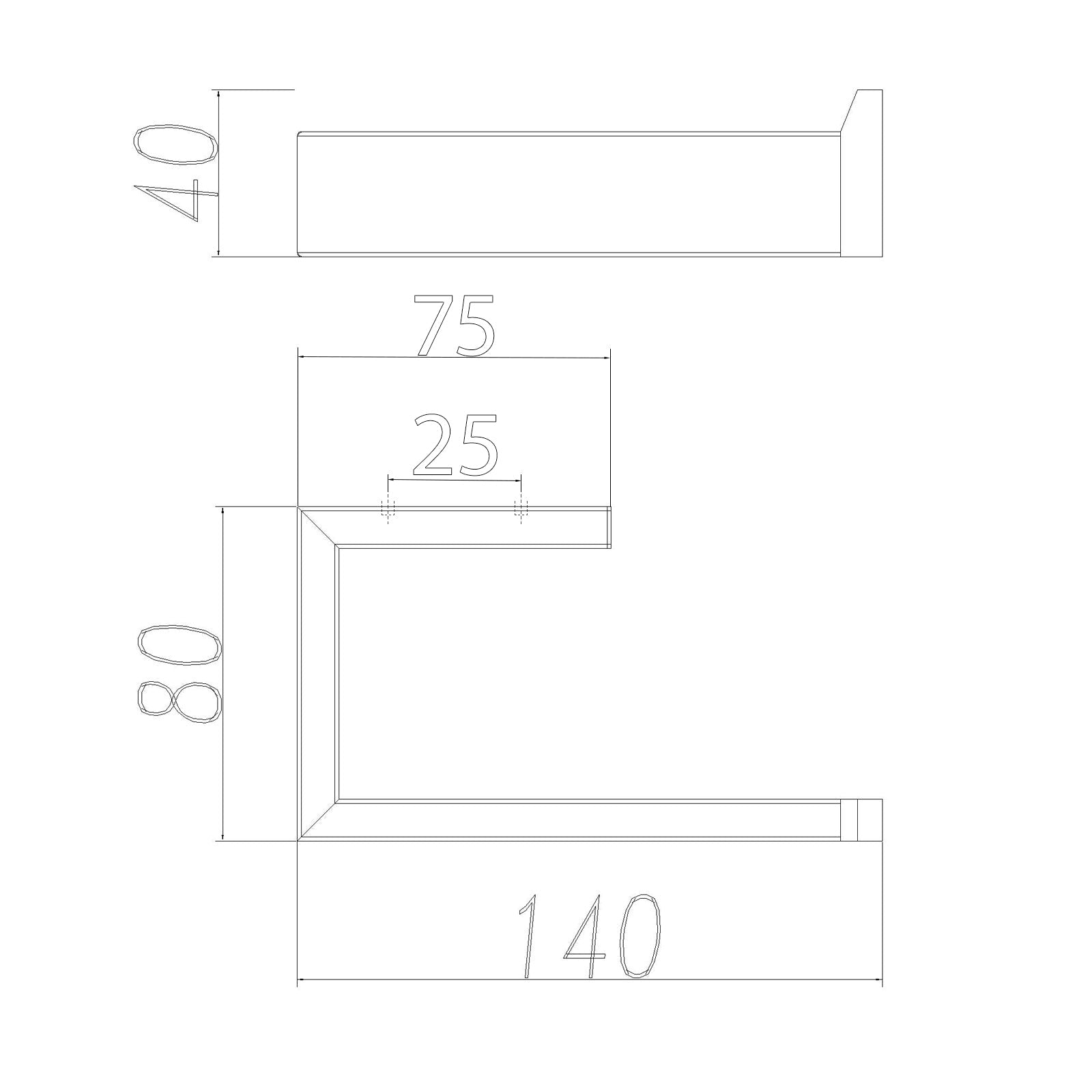 Omar Chrome Toilet Paper Holder Toilet Roll Holder size guide 1