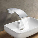Omar Chrome Waterfall Bathtub/Basin Wall Spouts Tapware Bathtub Faucet - NZHomeware