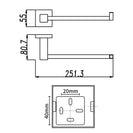 Ottimo Chrome Towel Hook Ring 250mm - NZHomeware