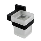 Ottimo Nero Black Glass Toothbrush Holder - NZHomeware