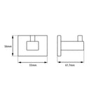 Ottimo Nero Black Robe Hook Holder - NZHomeware