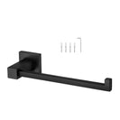 Ottimo Nero Black Towel Ring 250mm - NZHomeware
