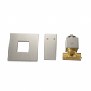 Ottimo/Omar Brushed Nickel Square Shower Bath Mixer Tap - NZHomeware