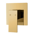 Ottimo/Omar Brushed Yellow Gold Square Shower Bath Mixer Tap - NZHomeware