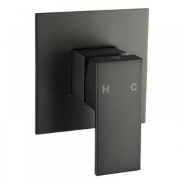 Ottimo/Omar Gunmetal Grey Square Shower Bath Mixer Tap - NZHomeware