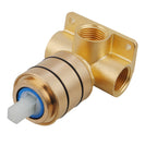 Ottimo/Omar Matte Black & Yellow Gold Square Shower Bath Mixer Tap - NZHomeware