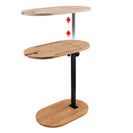 Oval Sofa Bed End Side Stand Rack C Table Bathtub Tray Height Adjustable 360° Swivel - NZHomeware